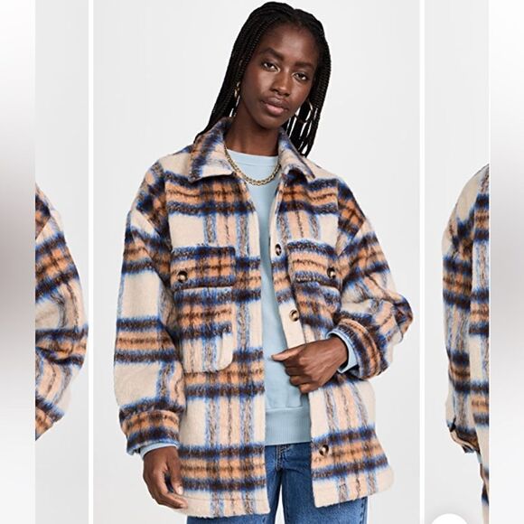 English Factory Plaid Shacket NWT - Picture 12 of 12